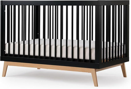 3-in-1 Convertible Crib to Toddler Bed – Wooden Crib Made in Italy