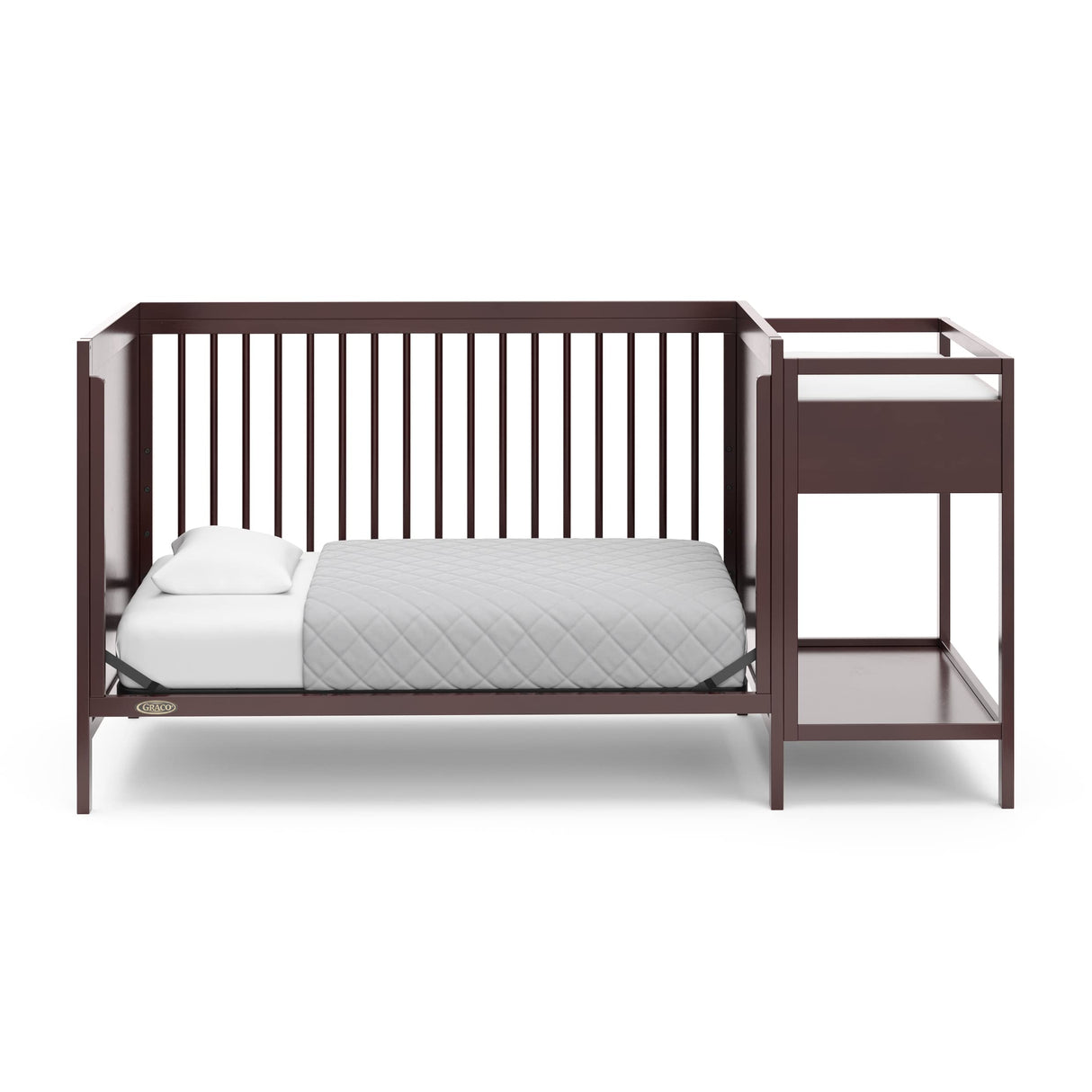 Fable 4-in-1 Convertible Crib & Changer (Espresso) – GREENGUARD Gold Certified