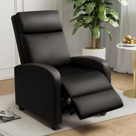 Recliner Chair for Adults Modern PU Leather Adjustable Reclining Chair