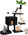 Cat Tree Cat Tower for Indoor Cats with Green Leaves