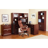 Magellan 59"W L-Shape Corner Computer Desk, Classic Cherry