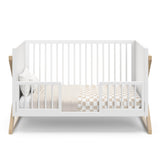 3-in-1 Convertible Crib (Driftwood) - Easily Converts to Toddler Bed & Daybed, 3-Position A