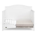 4-in-1 Convertible Crib (White) - GREENGUARD Gold Certified, Converts to Toddler Bed,