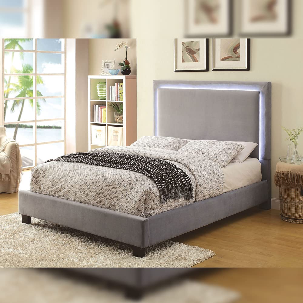 AA Warehousing Smith Platform, Twin Bed, Gray