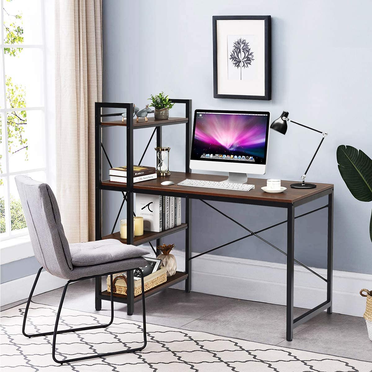 Computer Desk, Walnut