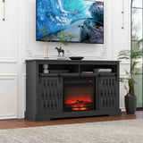 Fireplace TV Stand for TVs up to 65", Entertainment Center with 23" Electric Fireplace,