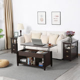 Coffee Table, 41in Lift Top Coffee Table with Storage Hidden Compartment & Shelf