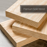 Bookcase with Open Shelves, Solid Wood Storage Organizer Book Shelf Cabinet Display