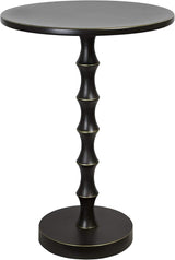 Bora 26.75" Metal Accent Table, Gold End Table, Bronze End Table