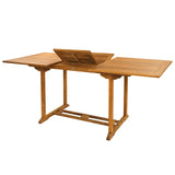 Rectangular Outdoor Patio Extension Bar Height Dining Table