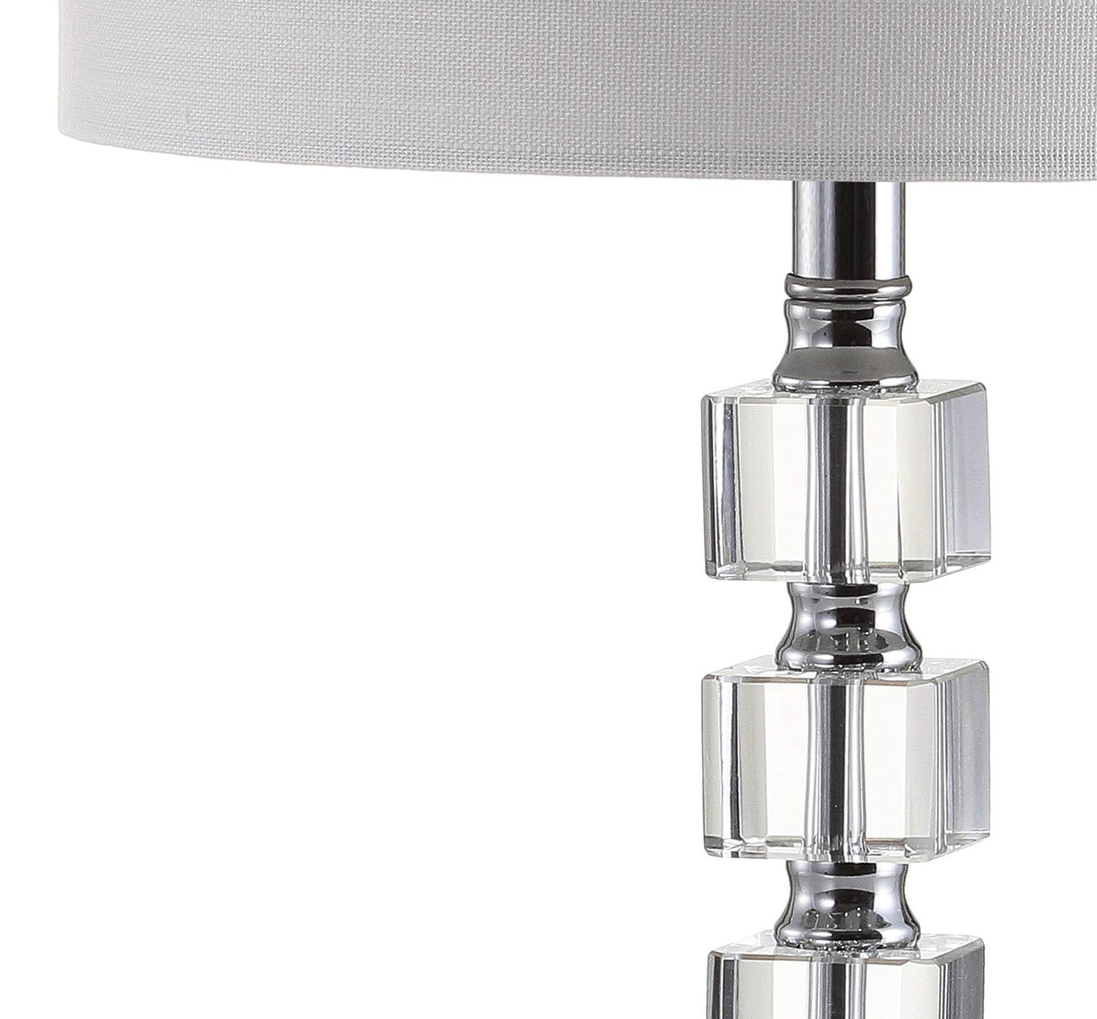 JYL5040A-SET2 Set of 2 Table Lamps Barnard 22" LED Crystal/Metal Table Lamp Glam