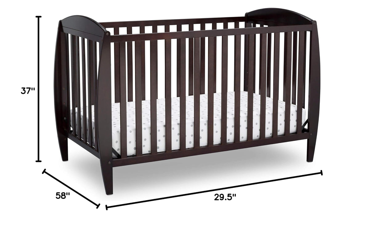 Taylor 4-in-1 Convertible Baby Crib, Easy to Assemble, Sustainable New Zealand Wood,