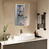 Stainless Steel Medicine Mirror Cabinet for Bathroom with Golden Framed Door