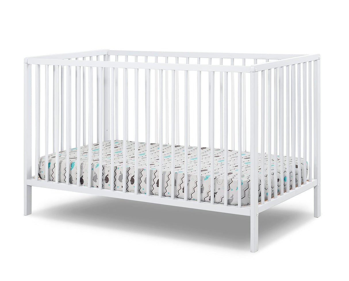 Sorelle Furniture Happy Crib 3-in-1 Convertible Crib, Made of Sustainable Beech Wood,