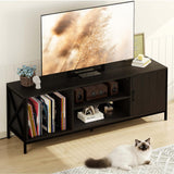 55 Inch TV Stand with Storage - Entertainment Center for TVs up to 70 Inches