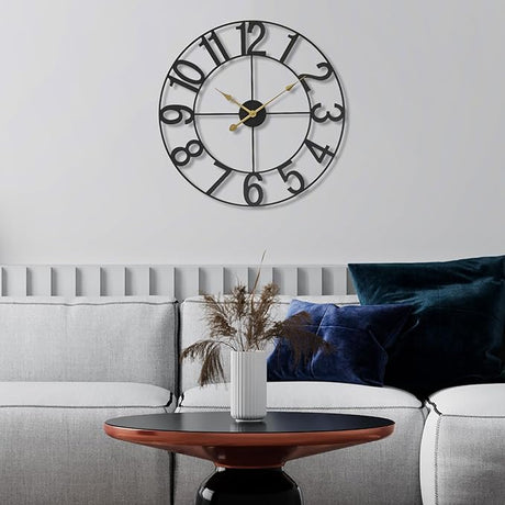 Large Wall Clock for Living Room Decor - Wall Clock for Kitchen - 24 inch (60 CM) Wall Clock Decorative