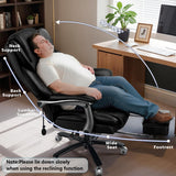 600lbs Big and Tall Executive Office Chair with Adjustable Lumbar Support