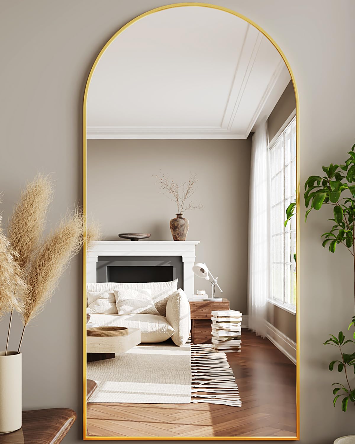Full Length Mirror, Arched Floor Mirror Freestanding