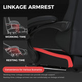 Ergonomic Gaming Chair with Footrest and Lumbar Support