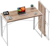 Small Folding Desk 31.5 inch Foldable Computer Desks, Spaces Saving Writing