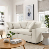 Commix Down-Filled Overstuffed Upholstered Loveseat