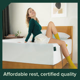 12 Inch Green Tea Memory Foam Mattress [New Version], King, Fiberglass free,