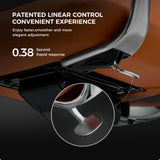 Executive Leather Office Chair - High Back Ergonomic Swivel Chair with Headrest