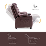 Big Kids Recliner Chair with Cup Holders for Boys and Girls Room, 2 Side Pockets