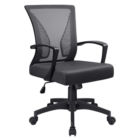 Office Chair Home Office Desk Chair Mid Back Mesh Desk Chair Ergonomic Lumbar