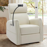 270° Power Swivel Glider Recliner Chair with Removable Mobile