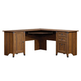 Carson Forge Corner Computer Desk, Washington Cherry finish