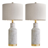 25" Table Lamps Set of 2 - Bedside Lamps - Modern Lamps for Living Room