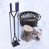 Heavy Duty Fire Pit Tools Set with 40" Fire Poker