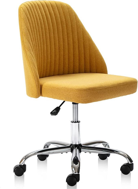 MCQ Office Desk Chair, Modern Cute Rolling Vanity Swivel Task Chairs with Wheels