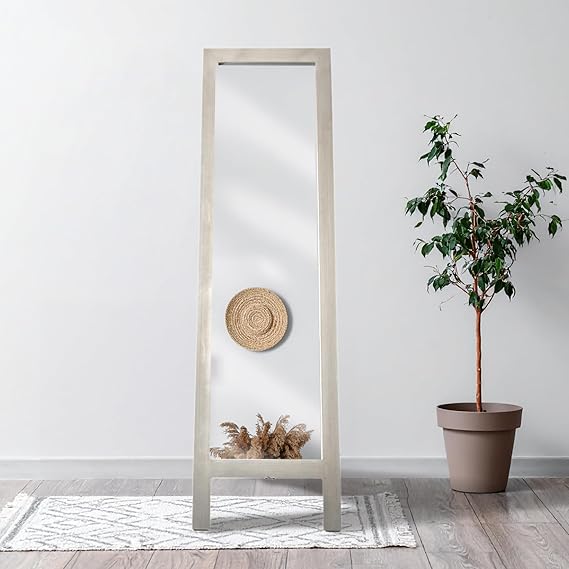 Black Framed Large Floor Easel Full Length Tall Standing Mirror