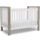 Miles 4-in-1 Convertible Crib, Bianca White/Textured Cloud