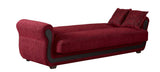 Empire Furniture USA Park Ave Collection Convertible Sofa Bed with Storage Space