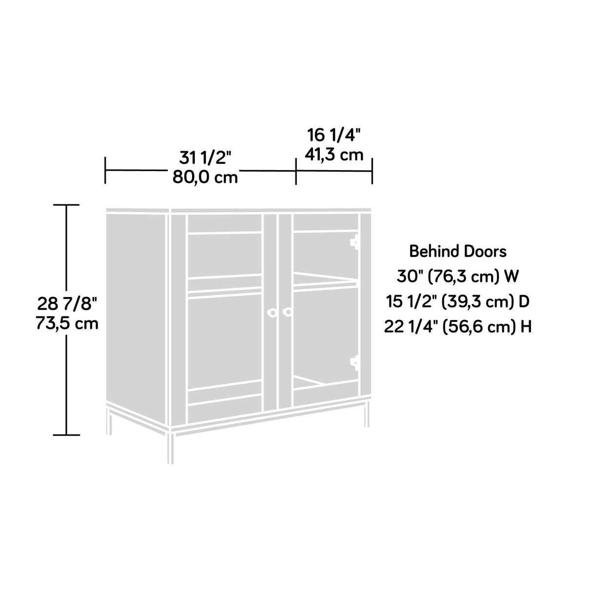 420035 North Avenue Display Cabinet, For TVs up to 32", Charter Oak finish