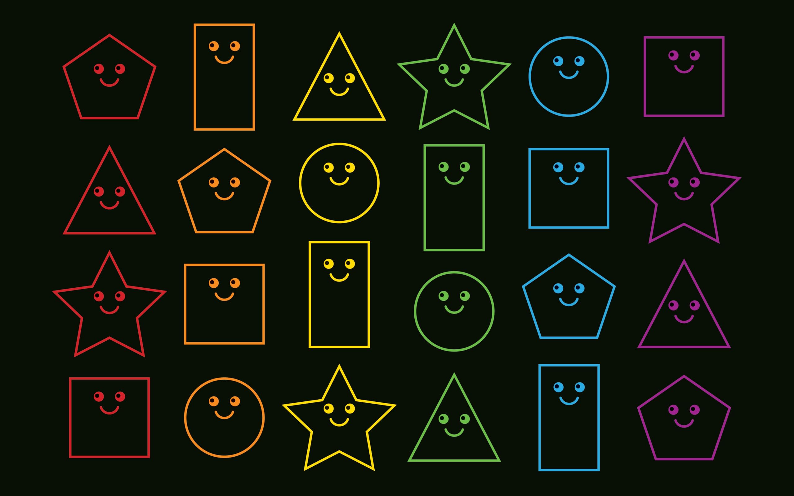 Zety - Nylon School Girl Style Classroom Rugs Elementary - 7.6x12 FT - Playroom and Toddler Rugs- Educational Smiley face Rug for Kids Room, Classroom, Daycare, and Home Learning - Black Pastel Rug