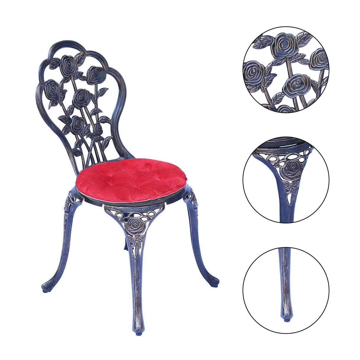 Patio Table and Chairs,5 Piece Outdoor Dining Set