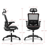 Office Chair Ergonomic Mesh Chair High Back Computer Desk Chair with 3D Armrest