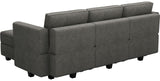 Modular Sectional Sofa Fabric U Shaped Couch Double Chaise Sectional Couch