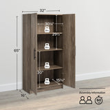 Elite 32" Storage Cabinet, Drifted Gray Storage Cabinet, Bathroom Cabinet