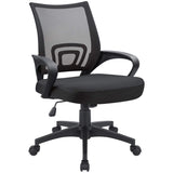 Office Chair Ergonomic Computer Desk Chair Mid Back Swivel Rolling Chair with Height