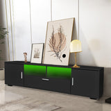 Stand for 65 inch Tv,Black Entertainment Center with Storage Cabinet