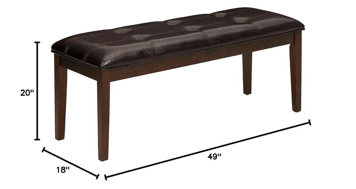 Baronscourt Dining Bench, Dark Cherry