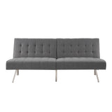 Tufted Split Back Futon Convertible Sofa Bed, Futon Couches for Living Room