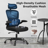 Ergonomic Office Chair, High Back Mesh Desk Chair with Lumbar Support and Adjustable