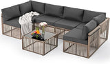 Outdoor Sectional Furniture，Wicker Patio sectional Furniture Sets