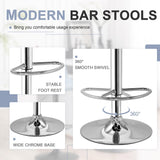 Adjustable Bar Stools with Back, Bar Height Stools